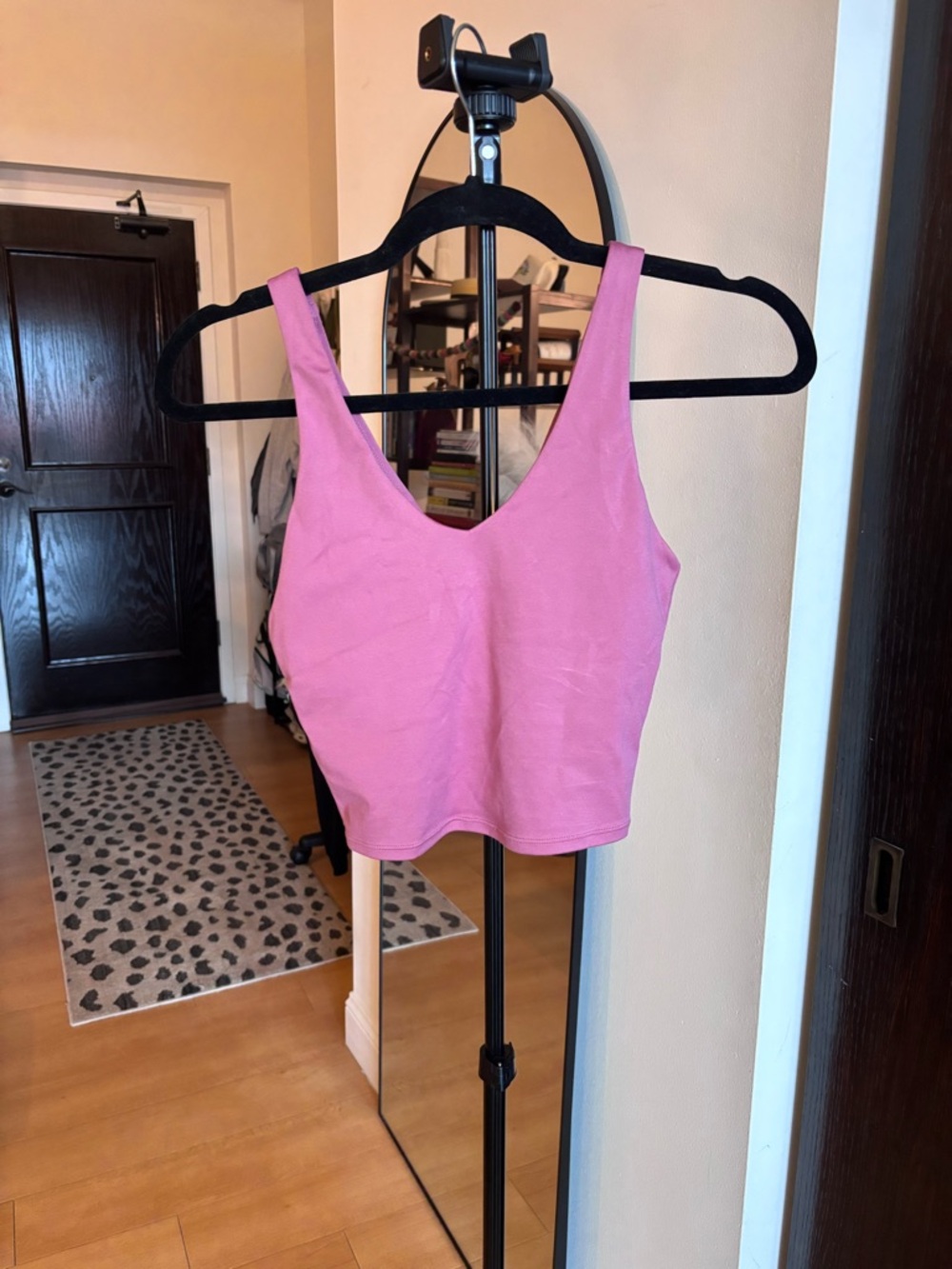 all in motion Pink V-Neck Crop Tank